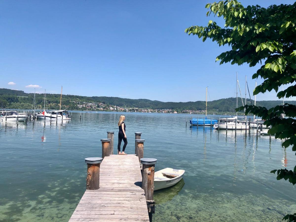 Ferienresidenz Seegarten - Mit Privatem Seezugang Und Hauseigenem Schwimmbad Bodman-Ludwigshafen Bagian luar foto